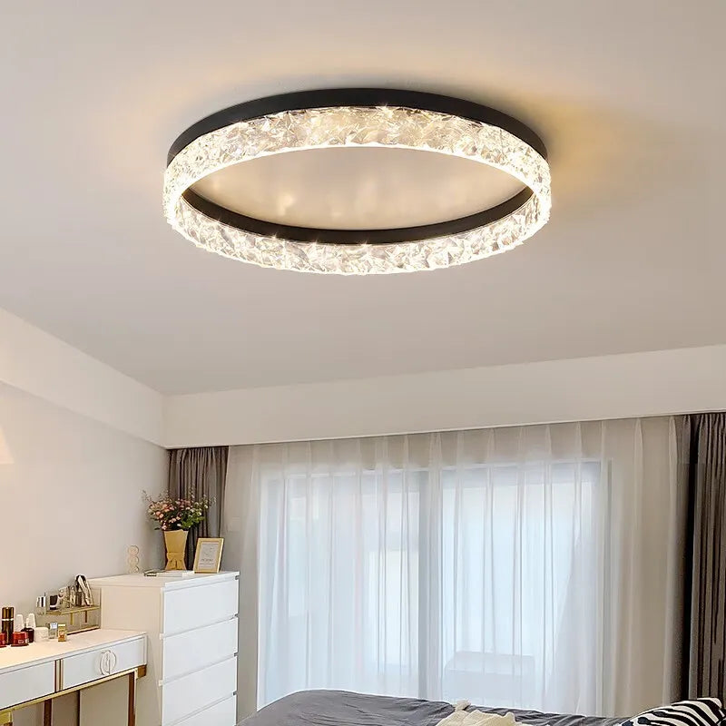 Evara - Lampada a Soffitto LED in Cristallo Stile Nordic