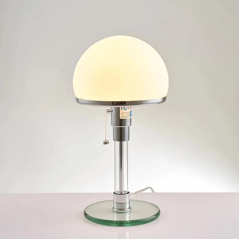 Heliophos - Lampada da Tavolo LED in Vetro dal Design Moderno e Minimalista per Arredare gli Interni