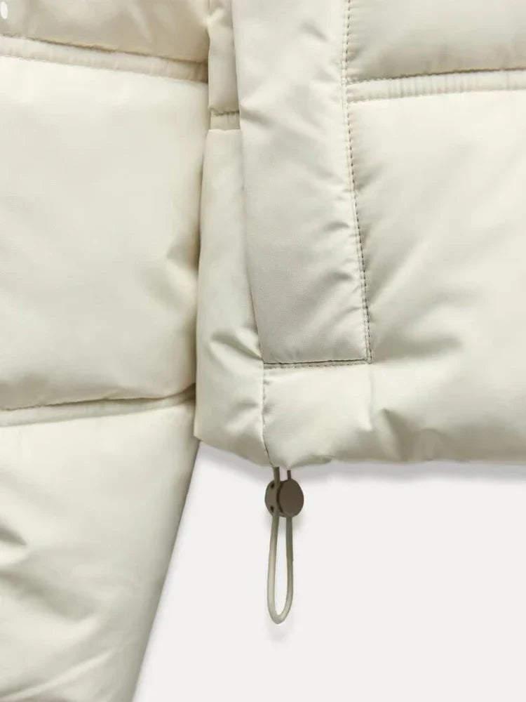 Quilted Insulated Hooded Puffer Jacket for Women