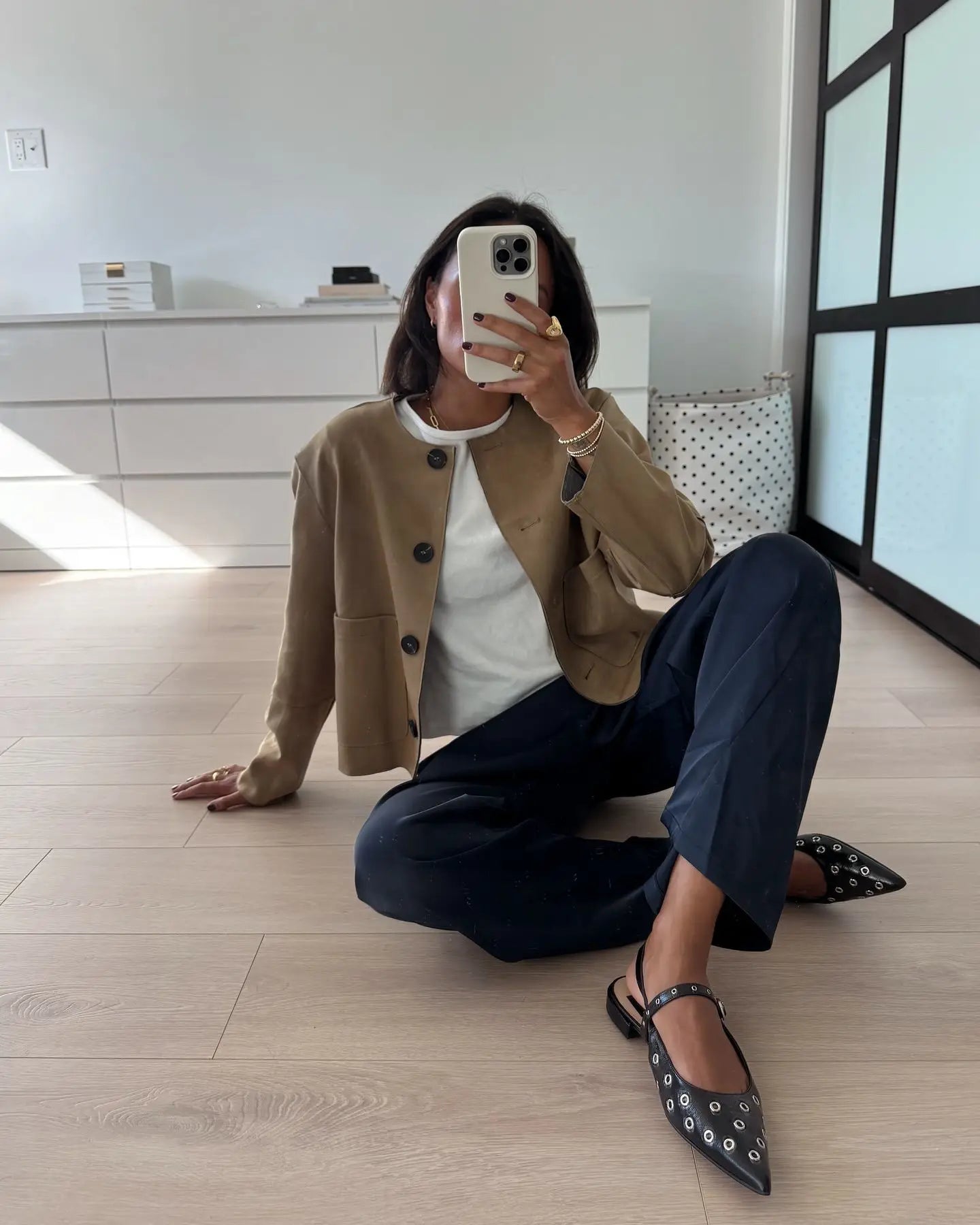 Simple Women's Varsity Bomber Jacket with Button-Up Design
