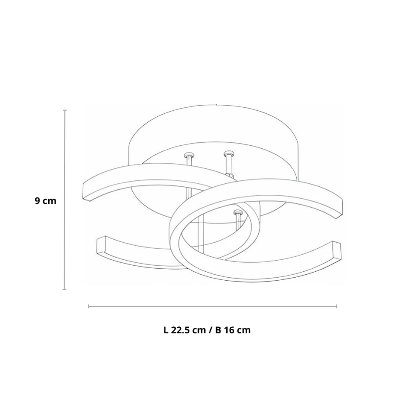 Acantha - Modern LED Ceiling Lamp