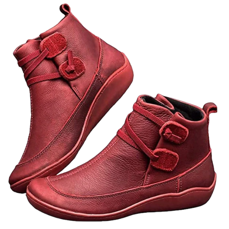 Waterproof Women's Ankle Boots with Adjustable Strap and Comfort Sole