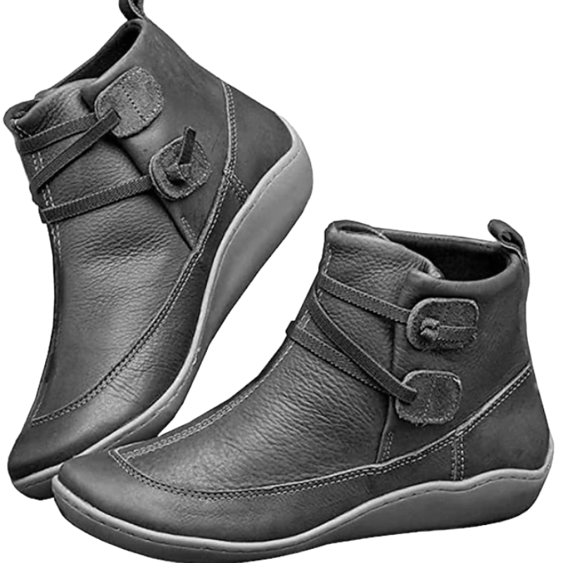 Waterproof Women's Ankle Boots with Adjustable Strap and Comfort Sole