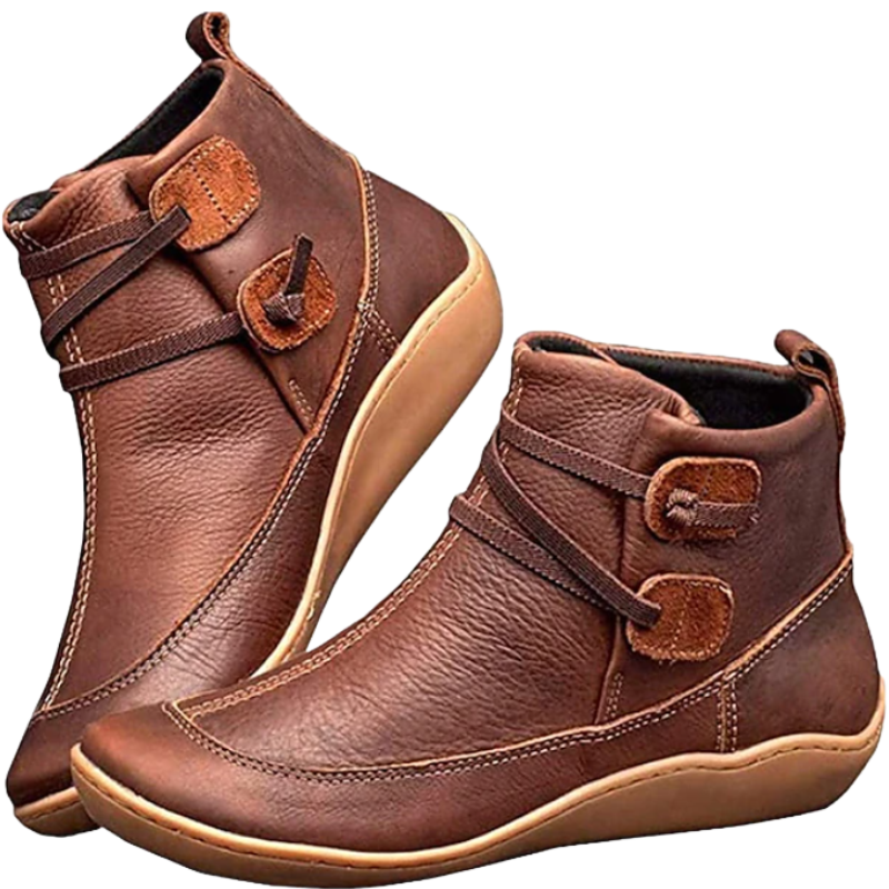 Waterproof Women's Ankle Boots with Adjustable Strap and Comfort Sole