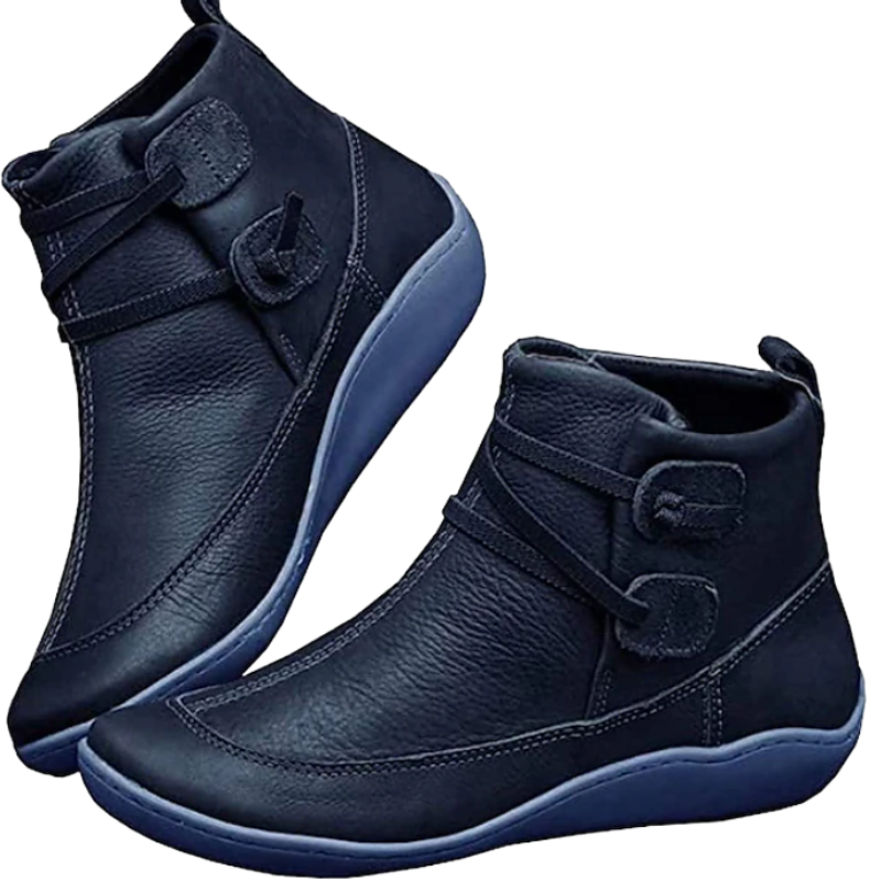 Waterproof Women's Ankle Boots with Adjustable Strap and Comfort Sole