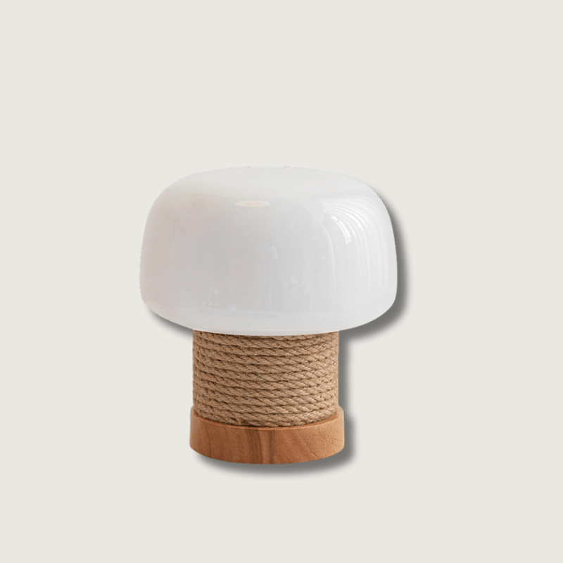 Valoria - Lampada da Tavolo LED Moderna con Design Minimalista e Base in Legno