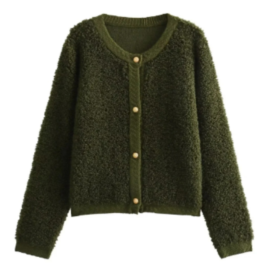 Kerstinin | Women's Cozy Teddy Cardigan