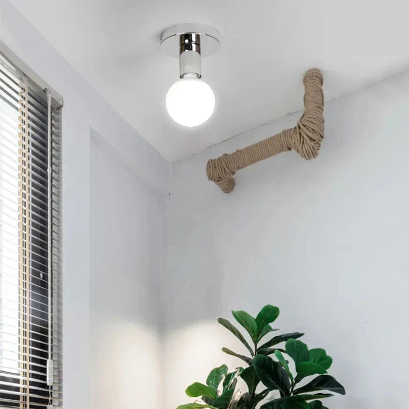 Minerva - Lampada da soffitto in metallo dallo stile industriale vintage