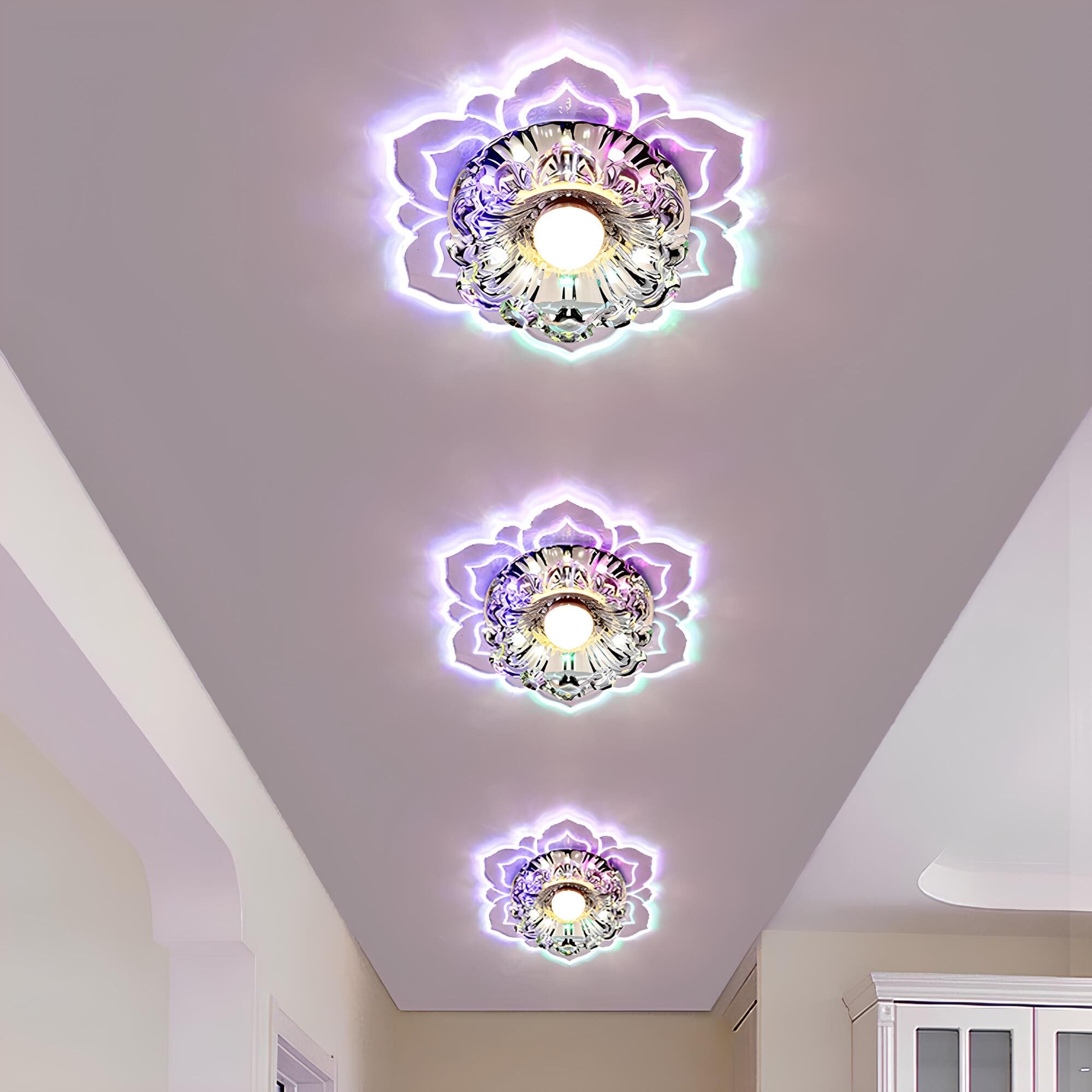 Mirella - Lampada a Soffitto LED Moderna con Cristalli Eleganti