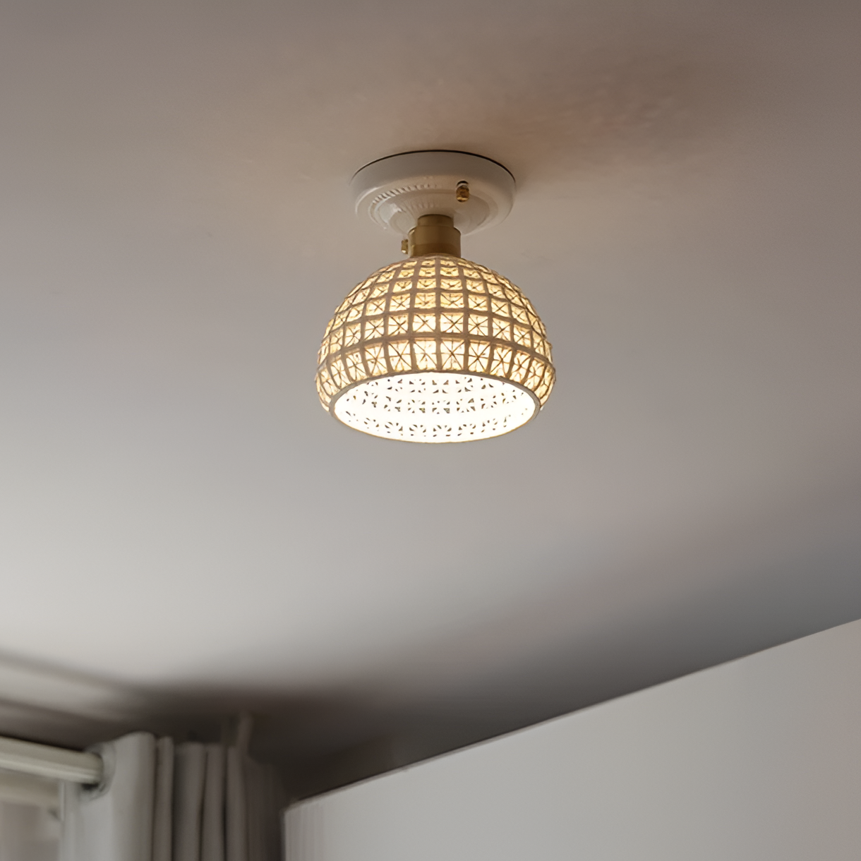 Myrrha - Lampada da soffitto in ceramica nordica elegante