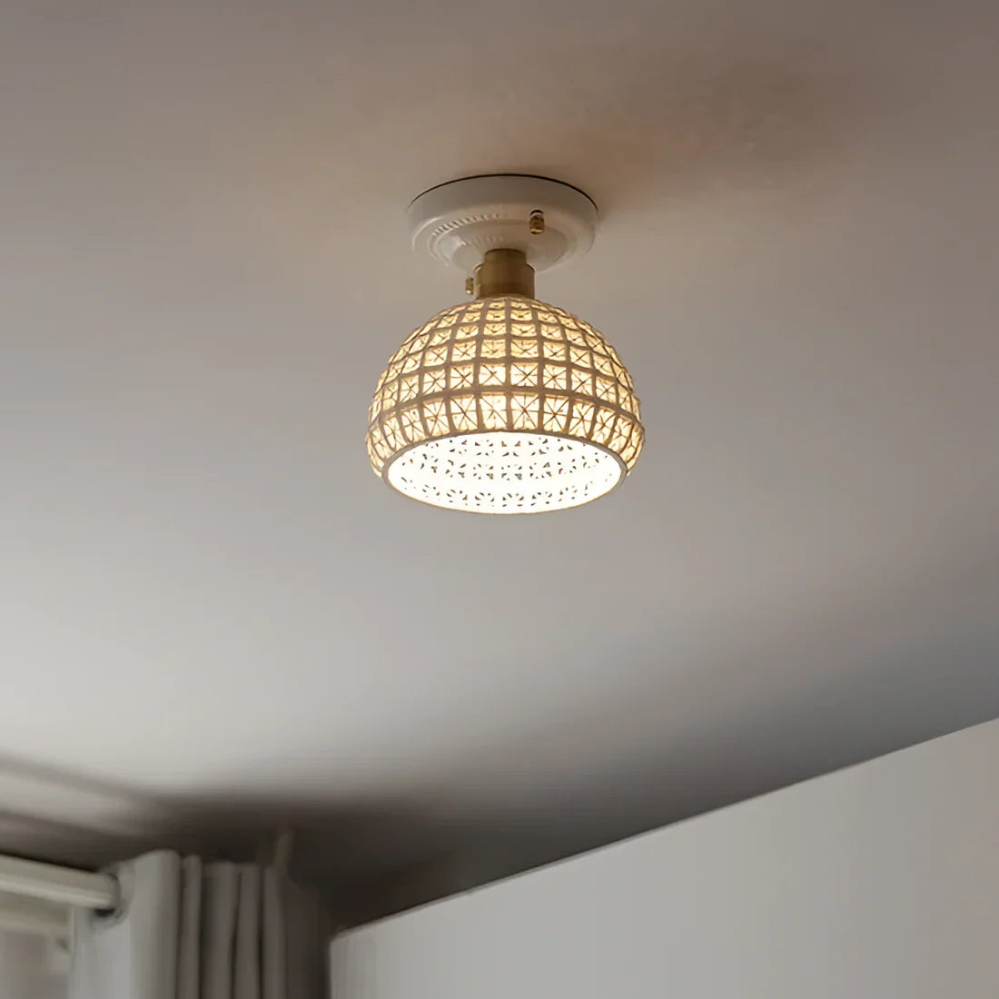 Myrrha - Lampada da soffitto in ceramica nordica elegante