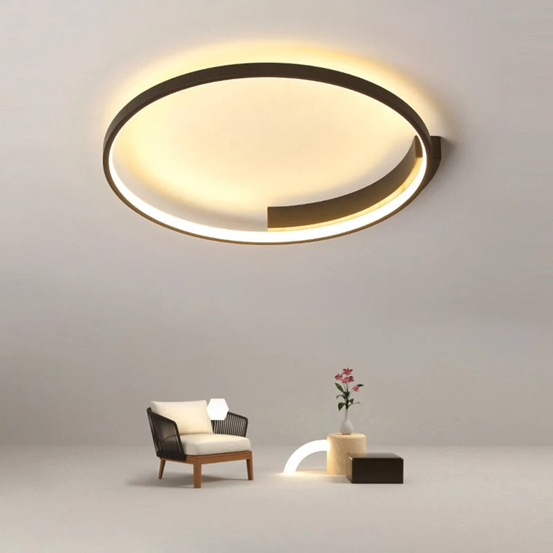 Aurenza - Lampada LED Rotonda Moderna per Soffitto, Ideale per Soggiorno o Camera da Letto