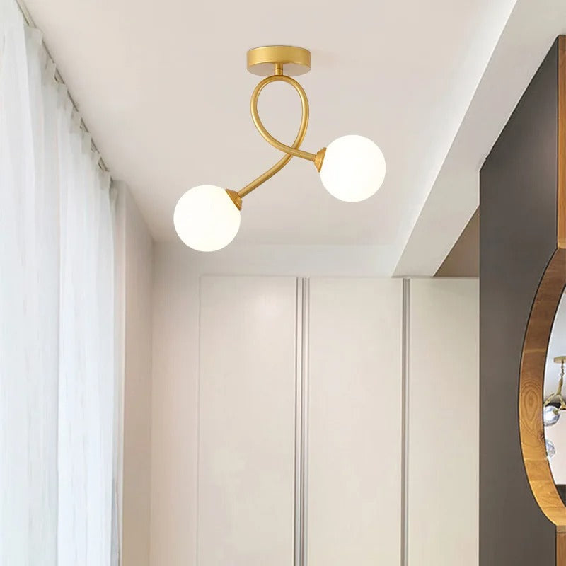 Zenovia - Lampada da Soffitto Minimalista in Vetro Elegante