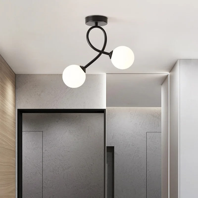 Zenovia - Lampada da Soffitto Minimalista in Vetro Elegante