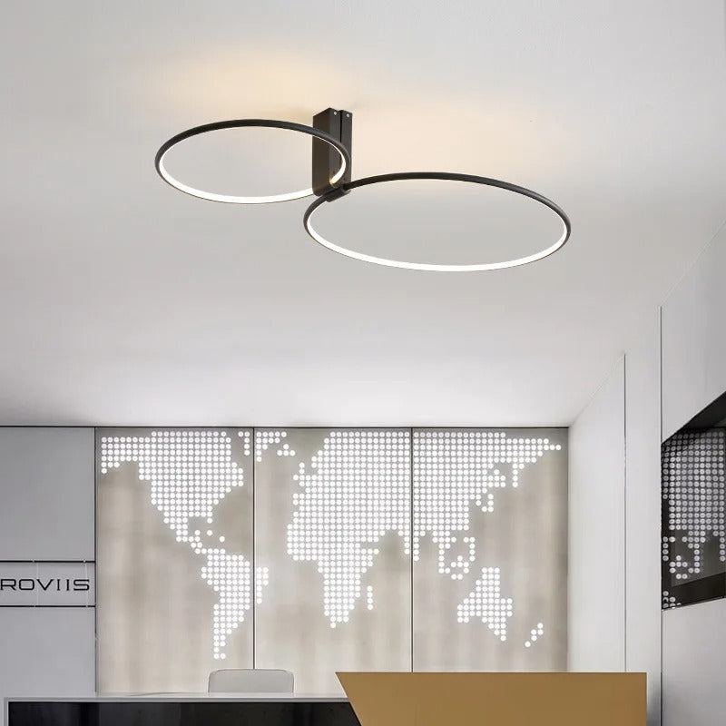 Aurenza - Lampada LED Rotonda Moderna per Soffitto, Ideale per Soggiorno o Camera da Letto