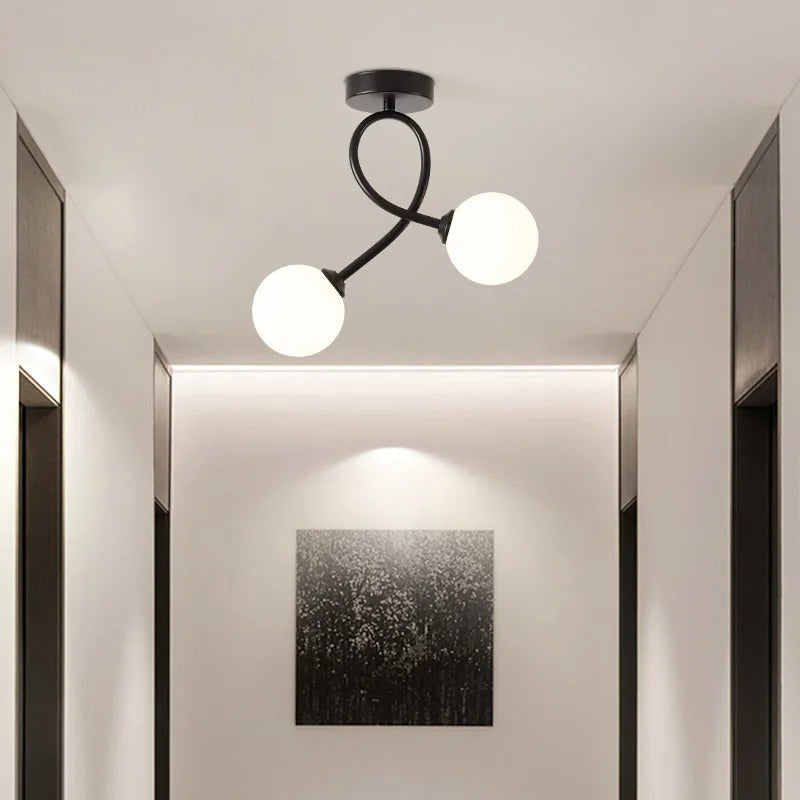 Zenovia - Lampada da Soffitto Minimalista in Vetro Elegante