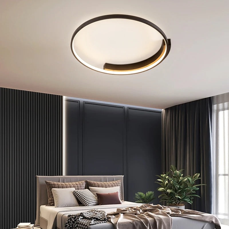 Aurenza - Lampada LED Rotonda Moderna per Soffitto, Ideale per Soggiorno o Camera da Letto