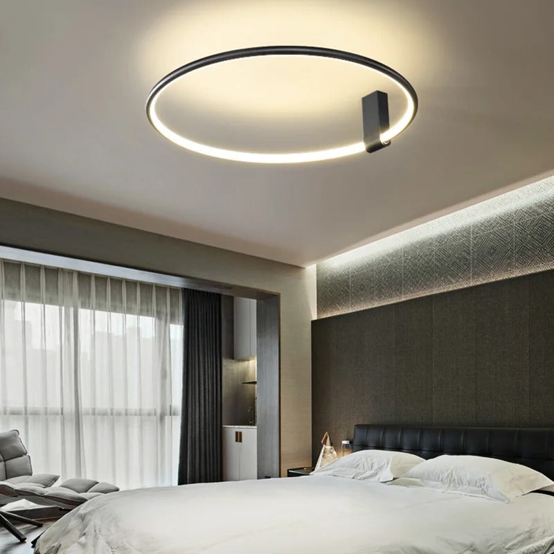 Aurenza - Lampada LED Rotonda Moderna per Soffitto, Ideale per Soggiorno o Camera da Letto