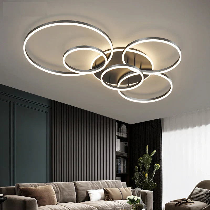Velia - Lampada da soffitto moderna nera